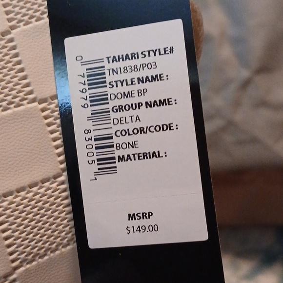 NWT Tahari Cream Backpack Structured Design